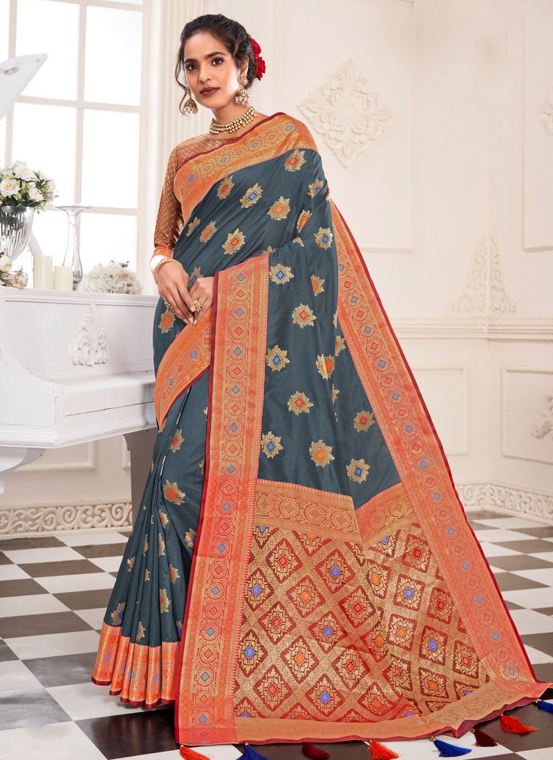 ASHIKA JHALAK Latest Fancy Designer Silk With Rich Pallu Festive Wear Saree Collection